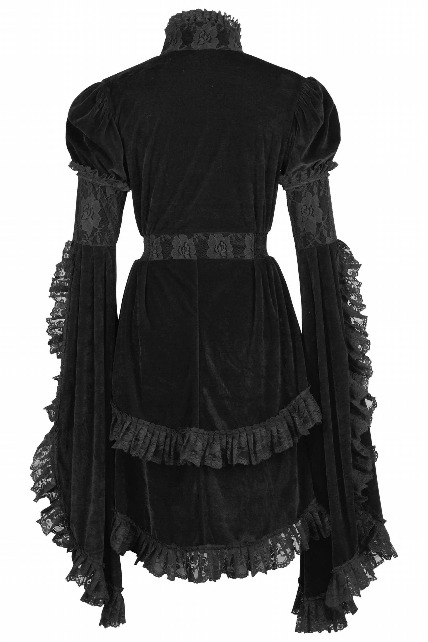Daisy Corsets - Women's Velvet & Lace Ruffled Jacket