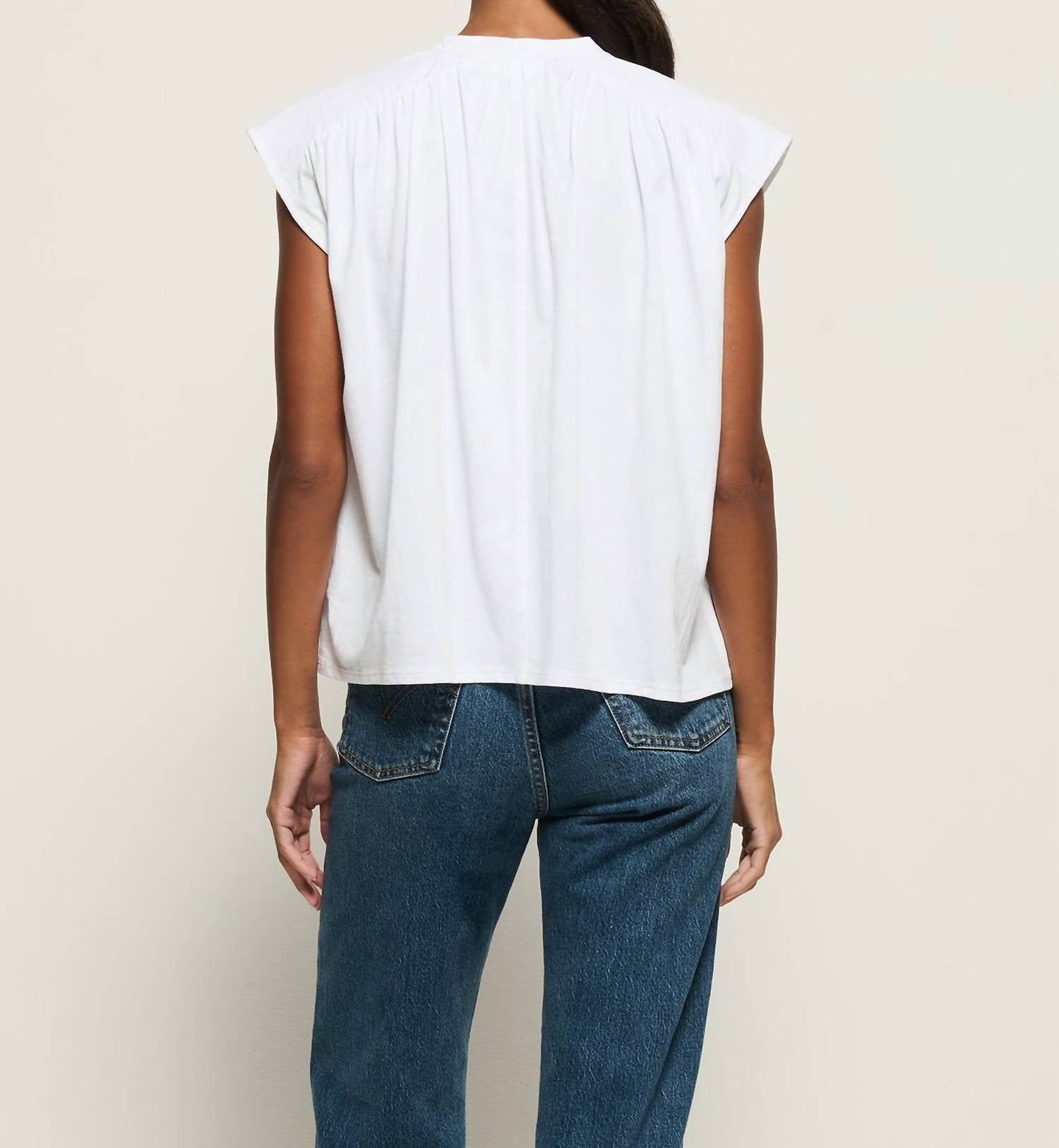 Nation Ltd - Cary Keyhole Cap Sleeve Top