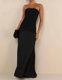 Lulus Compelling Style Strapless A-line Maxi Dress in black - women's dress