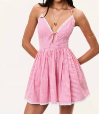 Loveshackfancy - Khloe Cotton Gingham Mini Dress