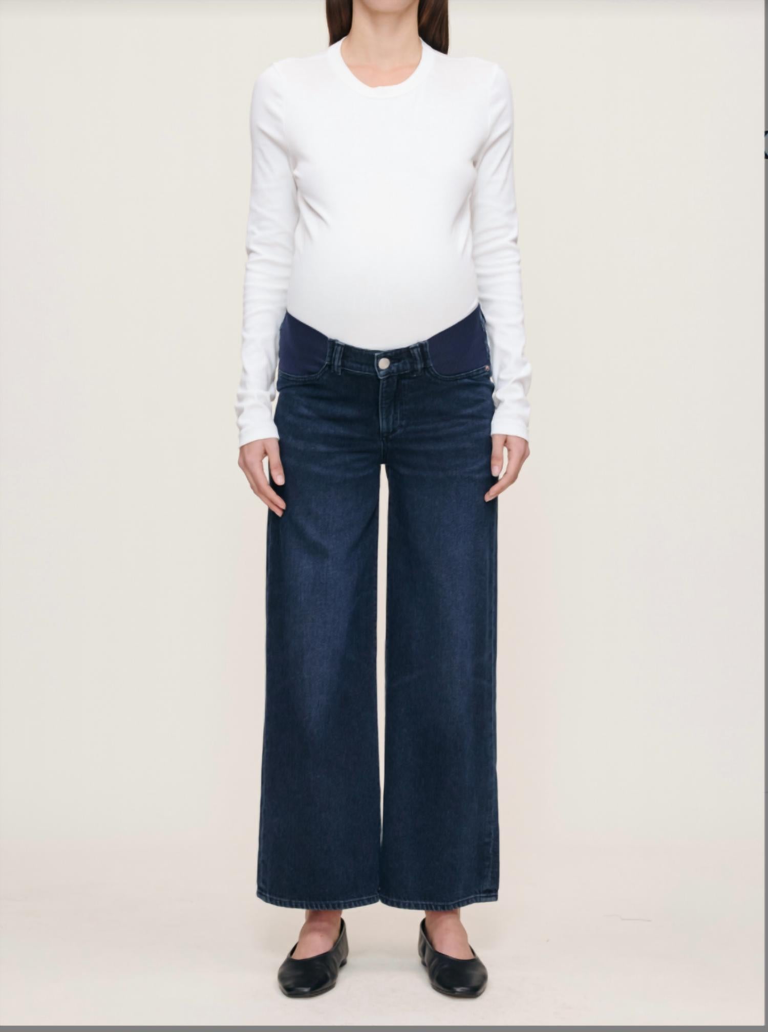 DL1961 - Women's Hepburn Maternity Ankle Jeans in crater lake - women's jeans