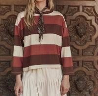 The Great. - Field Cropped Sweep Tee