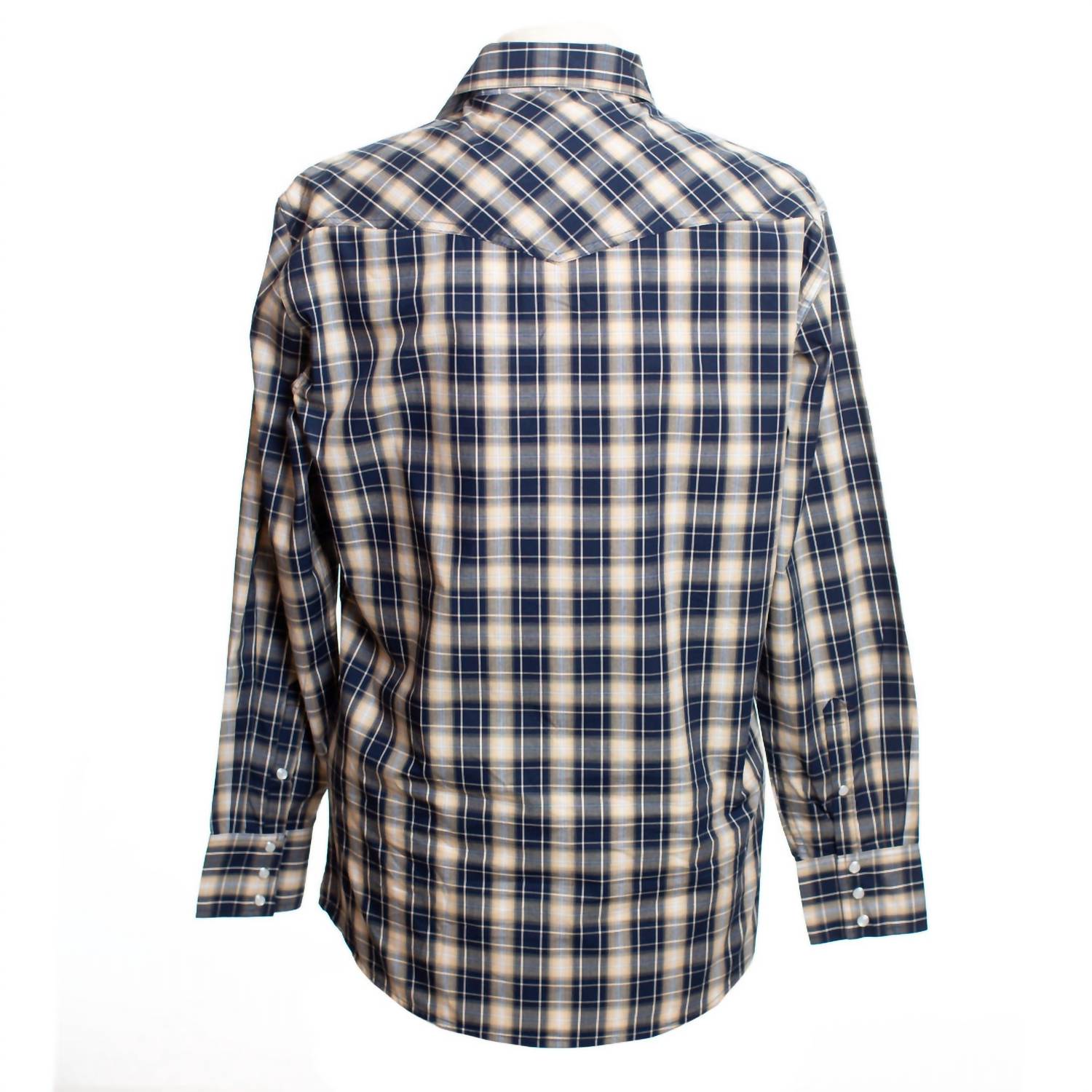 Wyoming Traders - Men's Long Sleeve Western Plaid Shirt