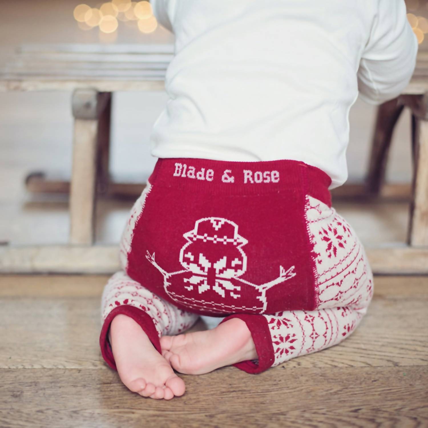 Blade And Rose - Unisex Baby Snowman Leggings