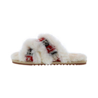 Lamo Women's Eden Sheepskin Slide Slipper in cream - women's shoe - alternate view