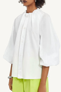 Maison Margiela - GATHERED NECK LONG SLEEVE TOP
