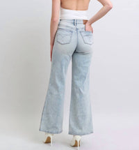 Judy Blue - High Waist Tummy Control Retro Wide Jeans