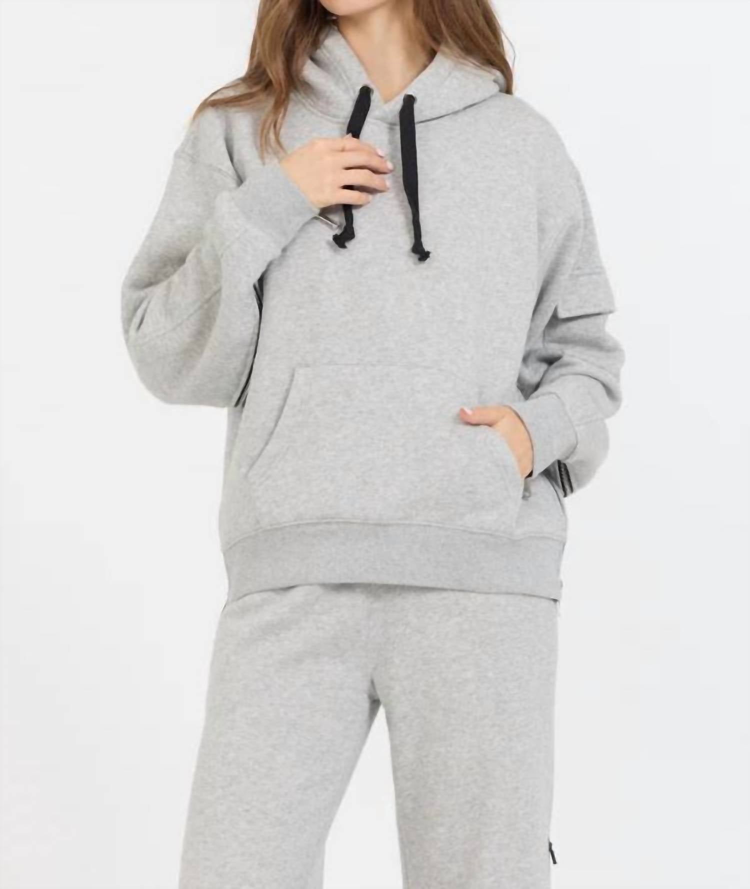 Vintage Havana - Contrast Zipper Hoodie