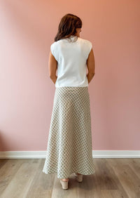 Things Between Harper Maxi Skirt in pink green - women's skirt - alternate view