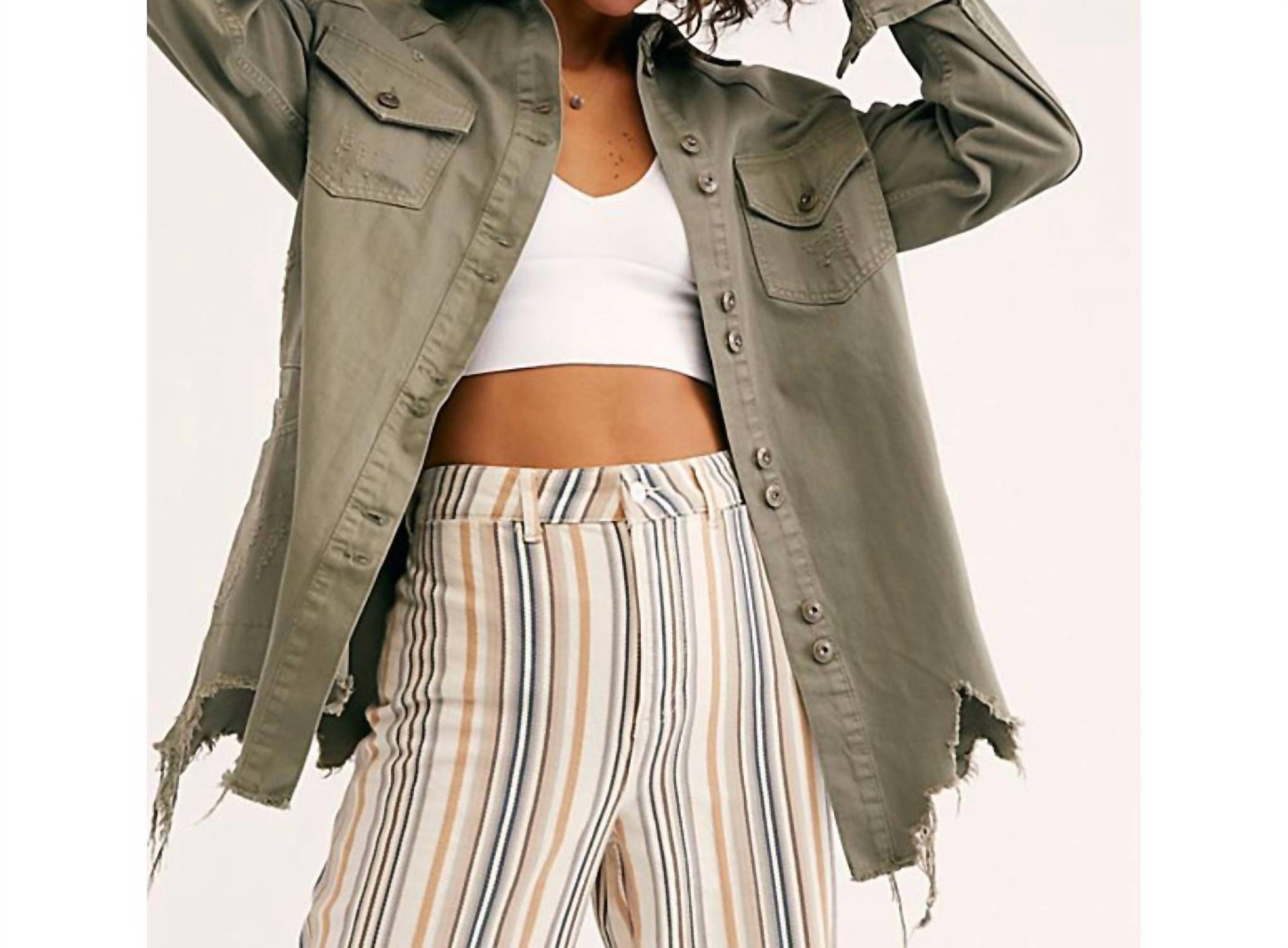 Free People Moonchild Jacket in army - women's jacket - view 4