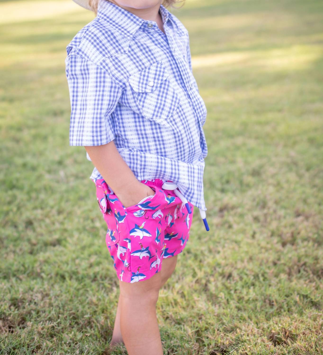 Blue Quail Clothing Co. - Kids Great White Swim Trunks