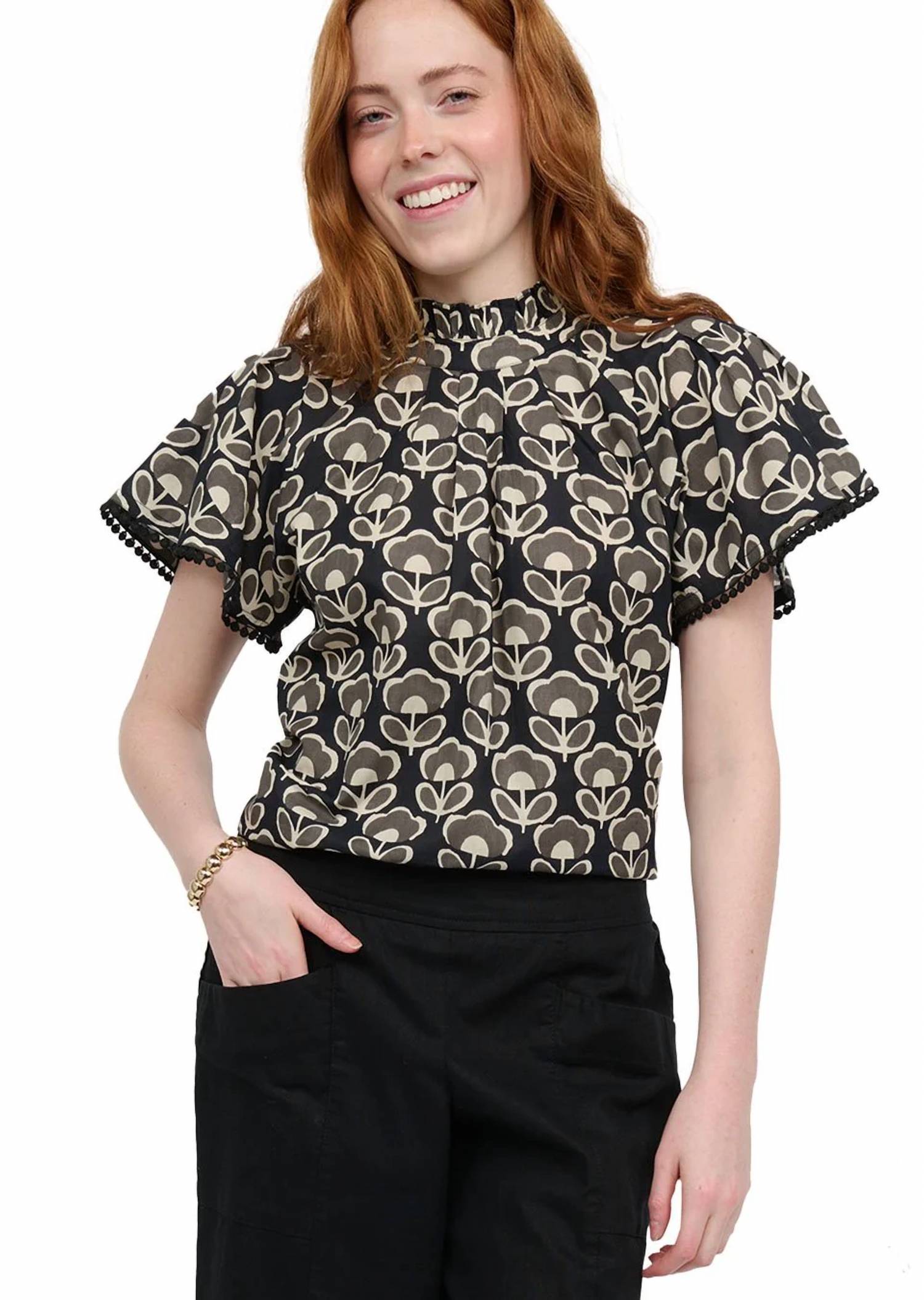 Ivy Jane - Block And Flutter Blouse