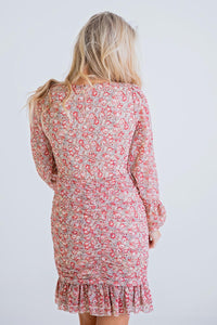 Karlie - Fiona Floral Wrap Ruffle Dress