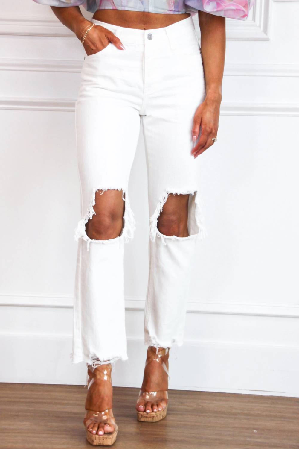 Kancan - Meridian Distressed High Rise Jeans