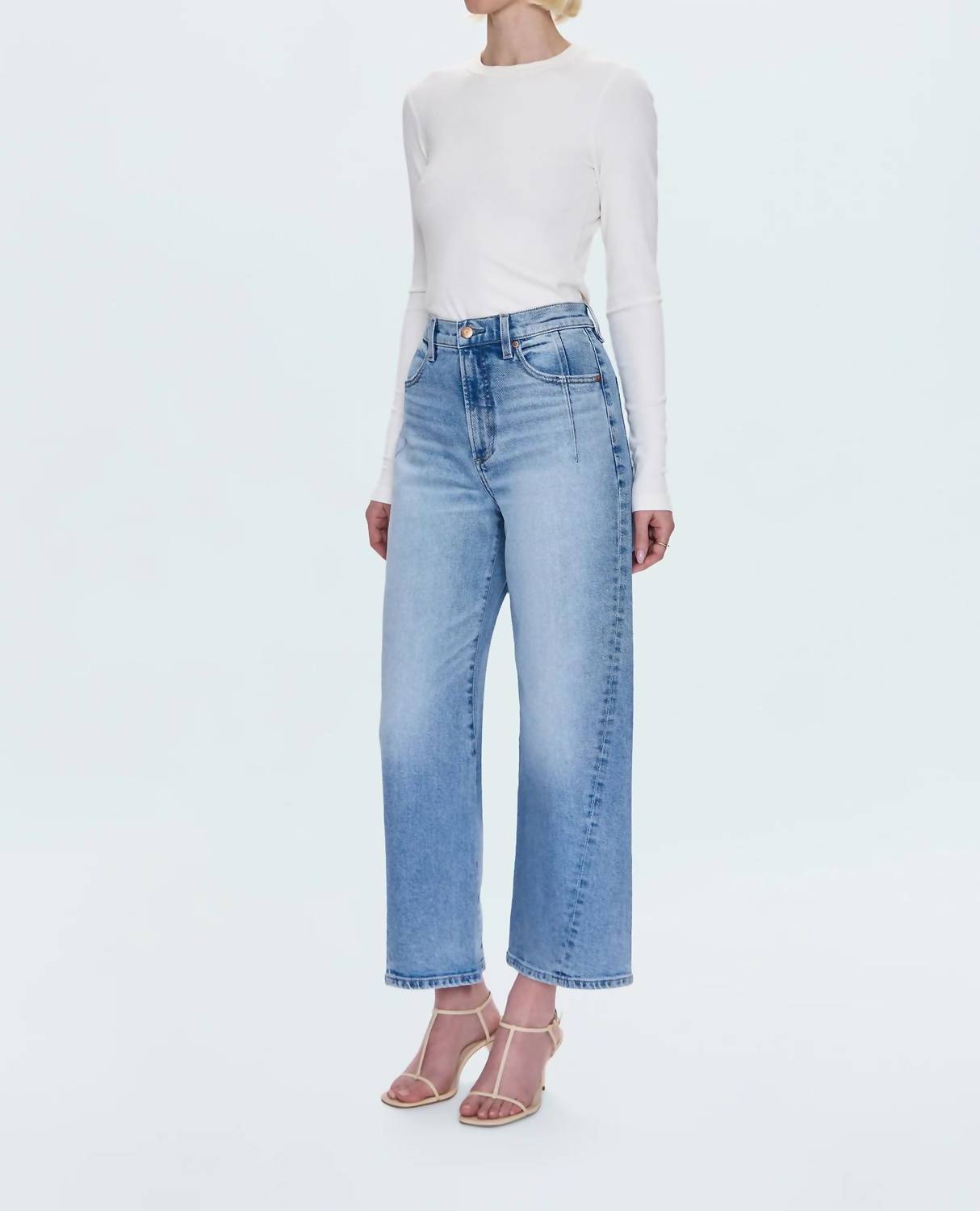 PISTOLA Kyra Bowed Ankle Jeans in terrance - women's jeans - alternate view