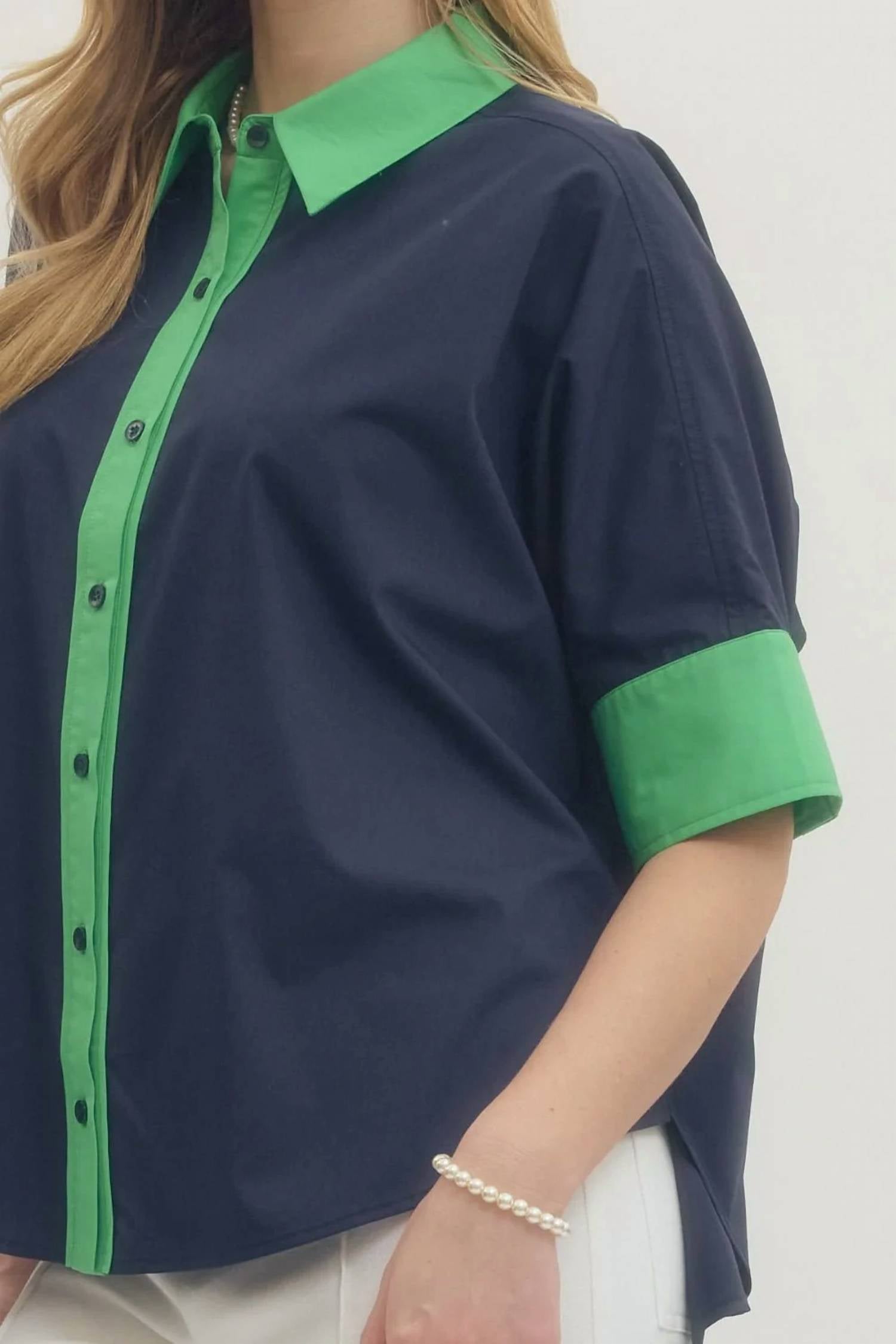 Entro - Solid Short Sleeve Top
