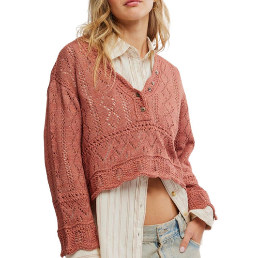 Free People - Charlotte Open Knit Sweater
