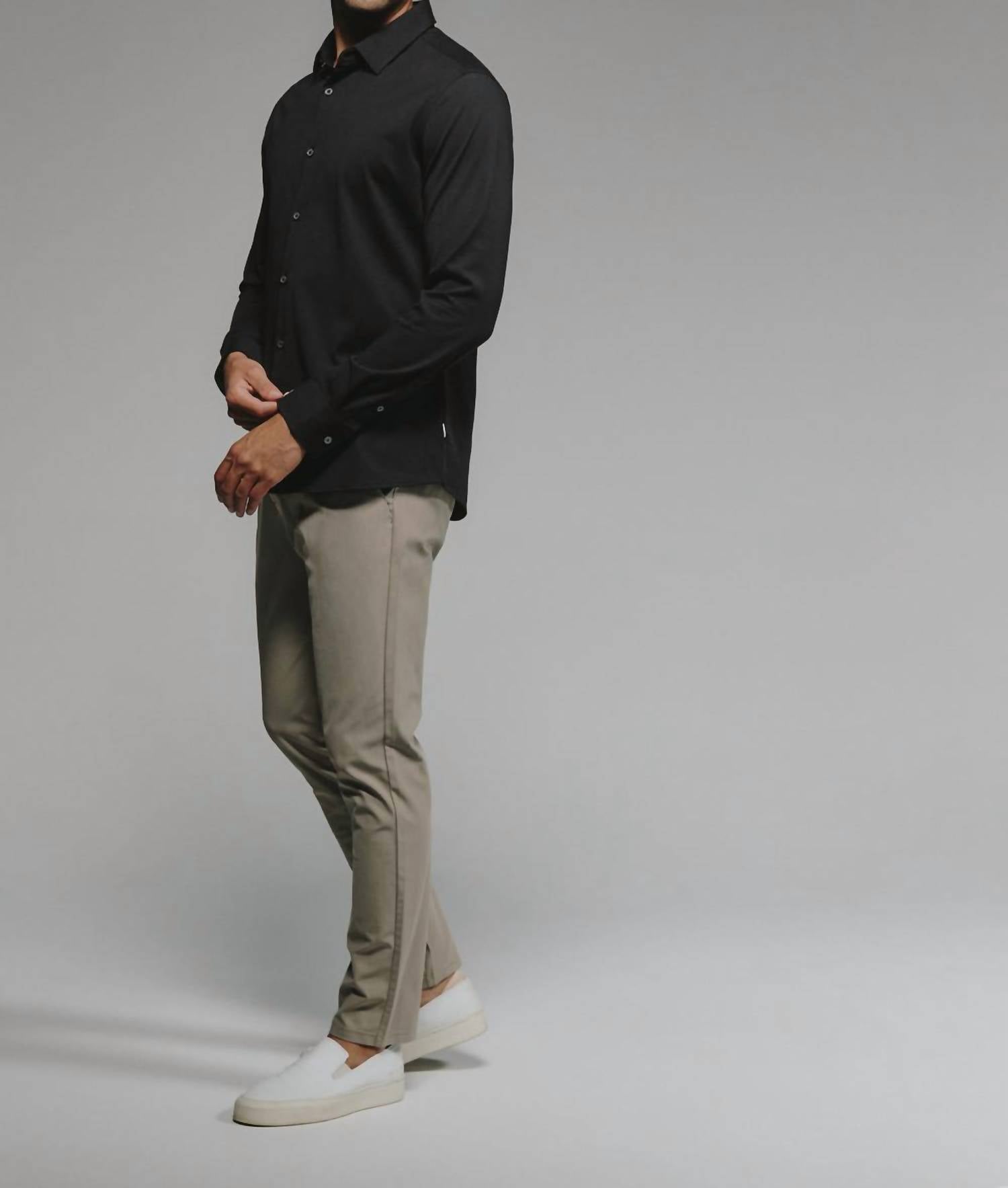 7Diamonds Girona Long Sleeve Shirt in black - men's shirt - view 6