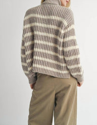 Sadie & Sage - Aki Turtleneck Striped Sweater