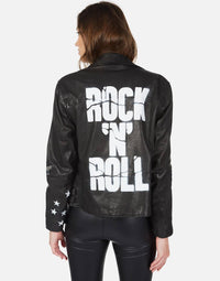 Lauren Moshi - Pre-loved Posey Star Leather Moto Jacket