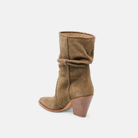 Dolce Vita Women's Julith Block Heel Boots in olive suede - women's shoe - view 5