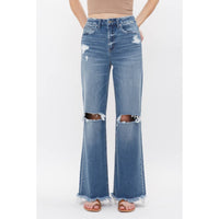 Mica Denim - Dehours High Rise Wide Leg Jeans