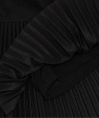 Cheryl Creations Girl's Quinlan Suede Pleated Skort in black - kids' item - detail view