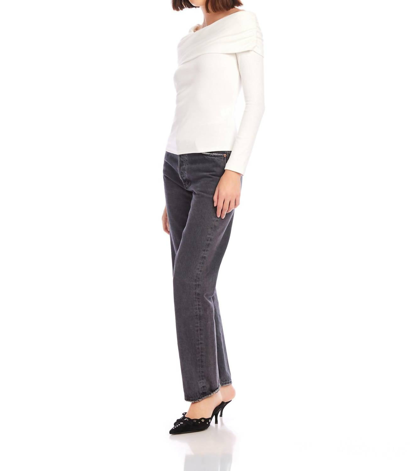 Fifteen Twenty - Asymmetric One Shoulder Top