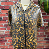 Isle Wild Shine Zip Hoodie in leopard - women's top - view 5