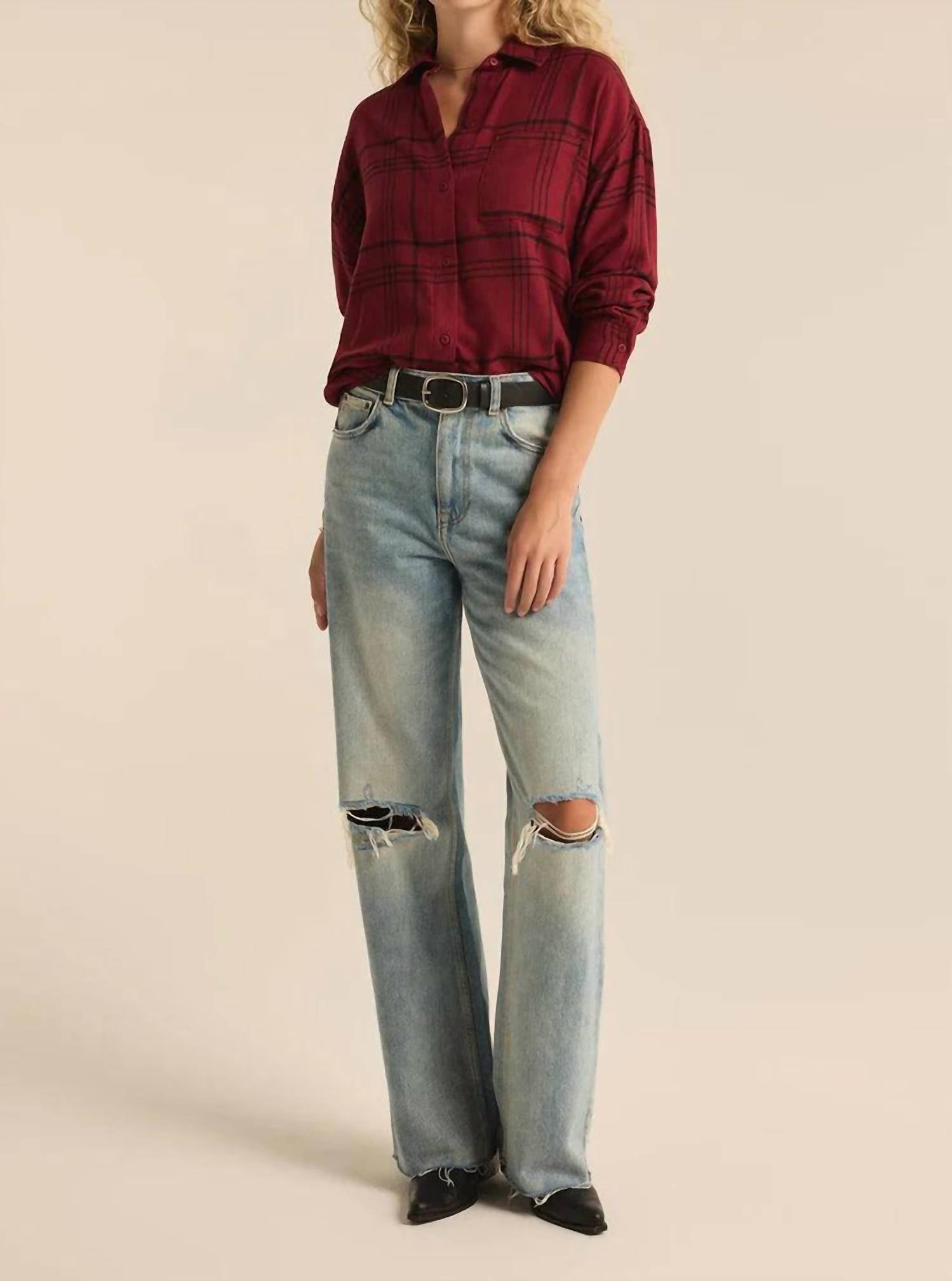 Z Supply - River Plaid Button Up Shirt