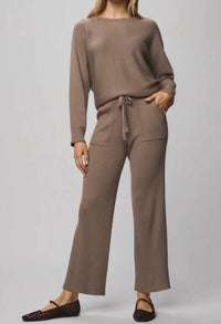 Splendid Women's Georgie Rib Pant in brown - women's pants