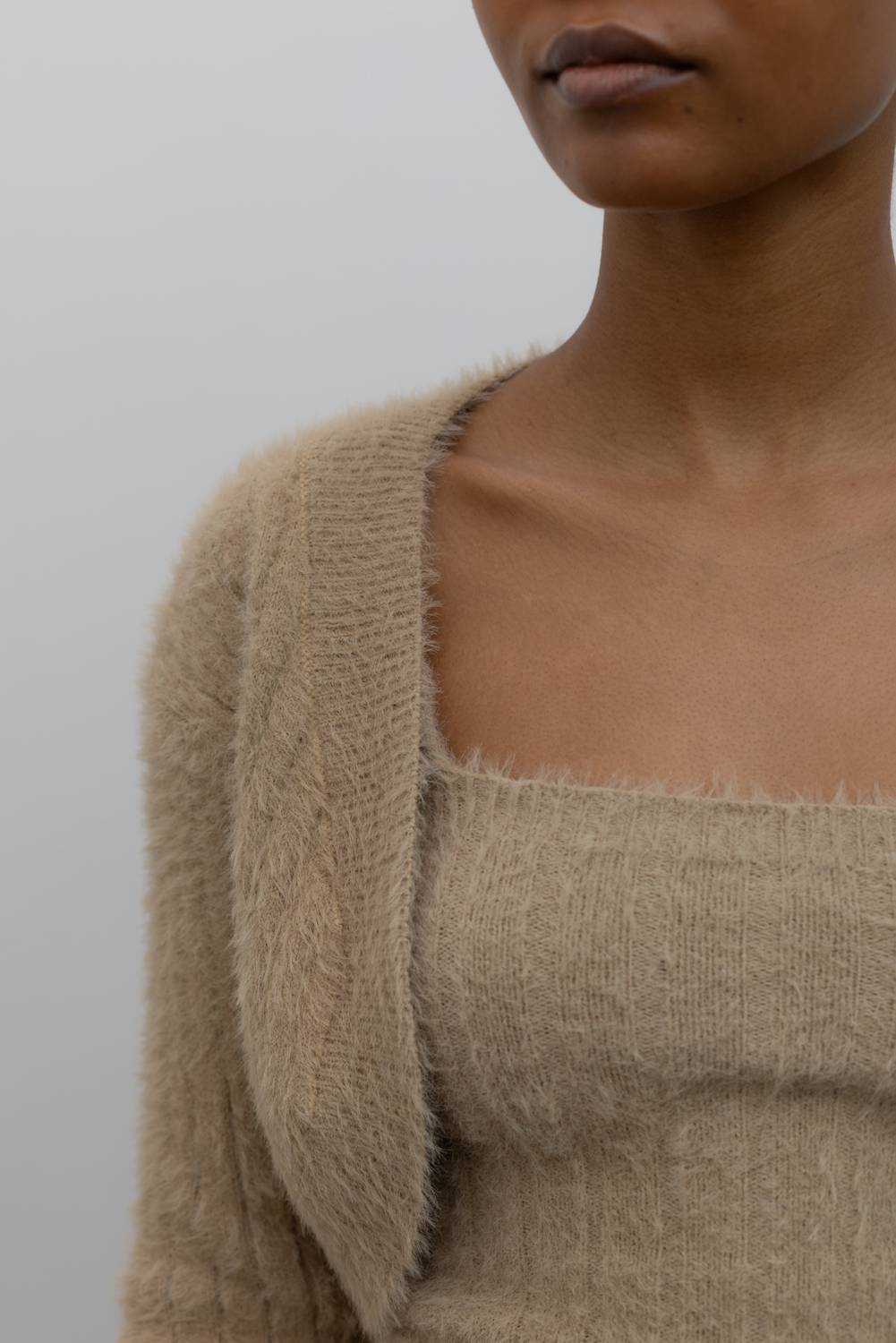 Collective - Fuzzy Bolero Cardigan Set