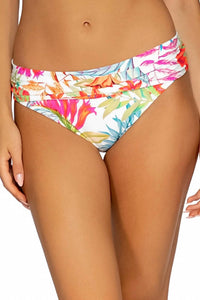Sunsets Inc. - Unforgettable Shirred Waist Bikini Bottom