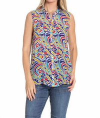 Apny - Button Up Tank Top