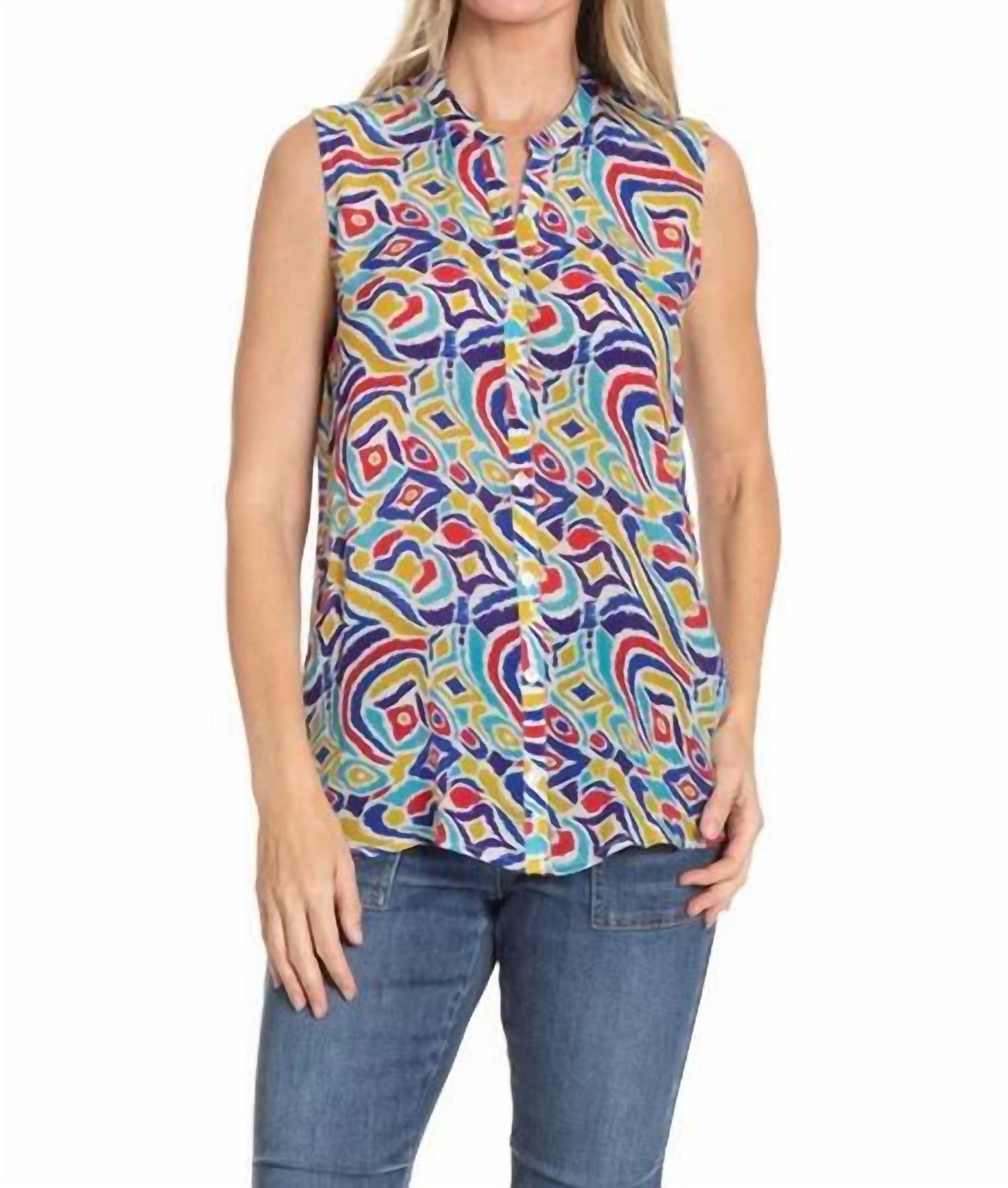 Apny - Button Up Tank Top