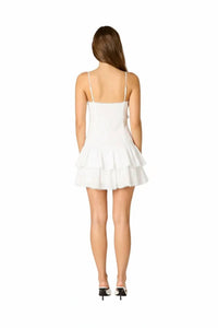 Cla - Eyelet Trim Mini Dress
