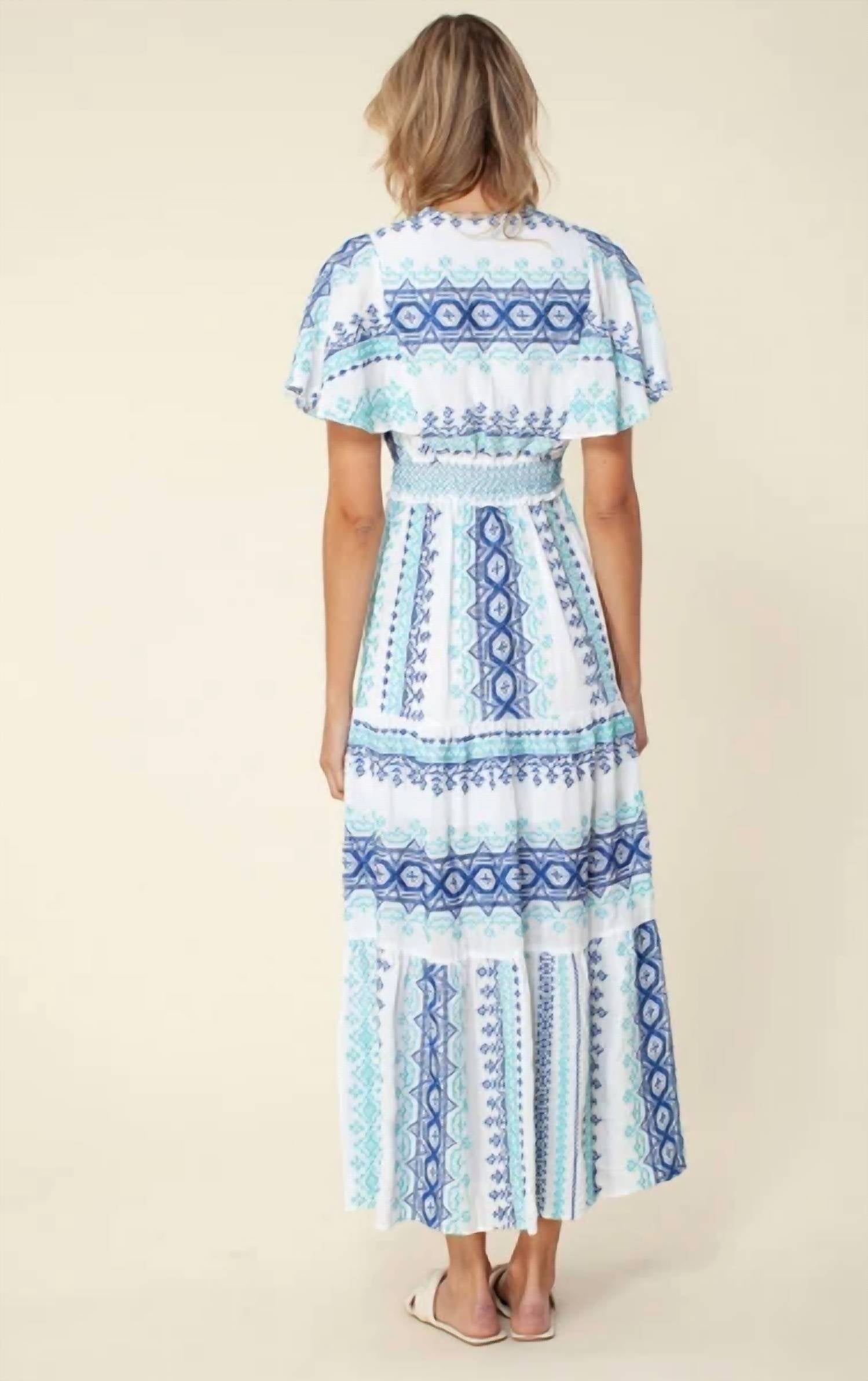 Hale Bob - Women's Pruie Embroidered Maxi Dress