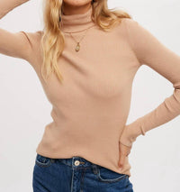 Bluivy - Essential Rib Turtle Neck Pullover