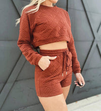 Ces Femme - Quilted Crop Set