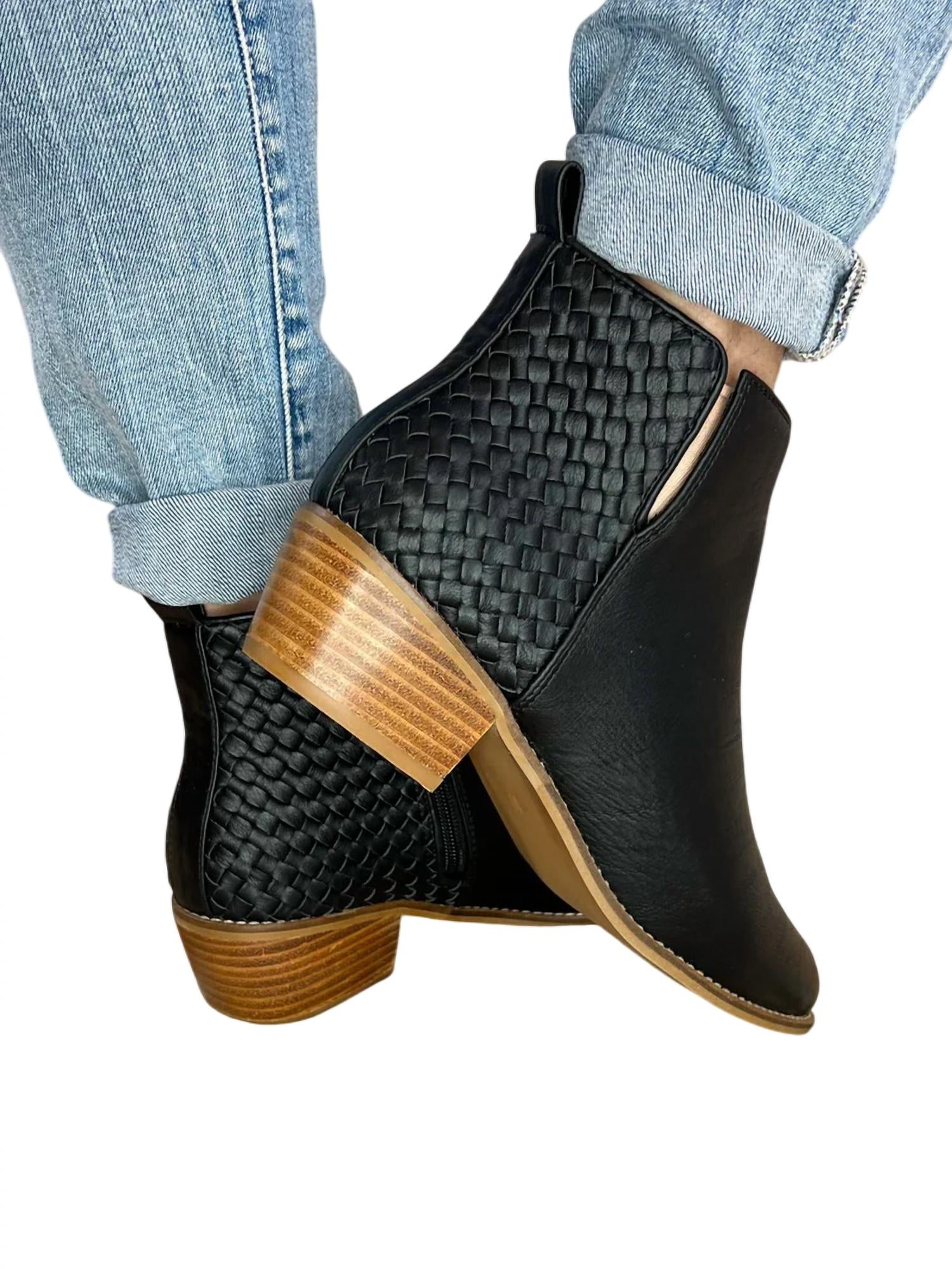 Corkys Footwear - Women's Half n Half Black Boots