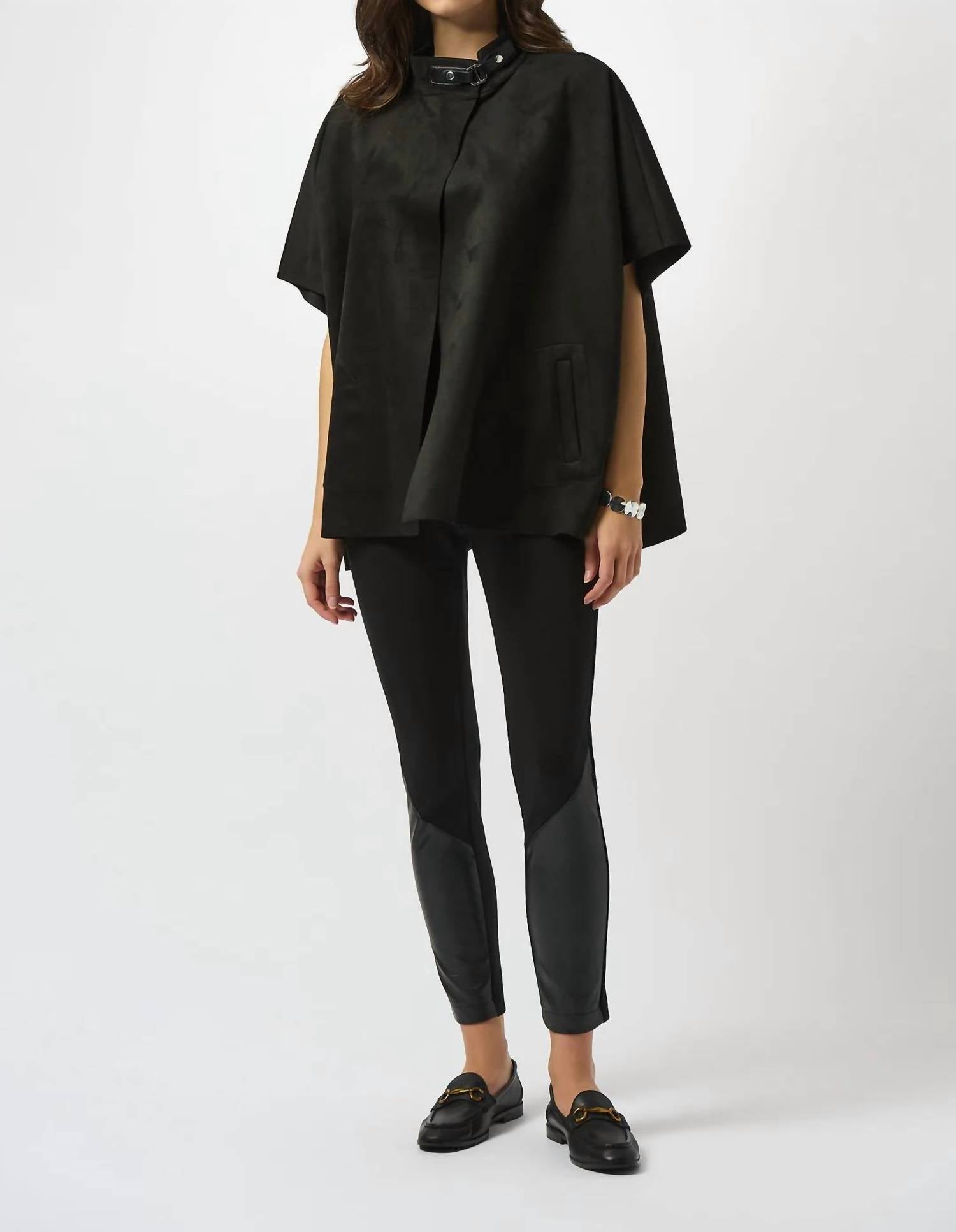 Joseph Ribkoff - Stand Collar Cover-up Poncho