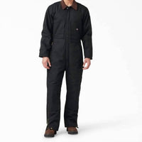 Dickies Men's Duck Insulated Coveralls in black - men's item