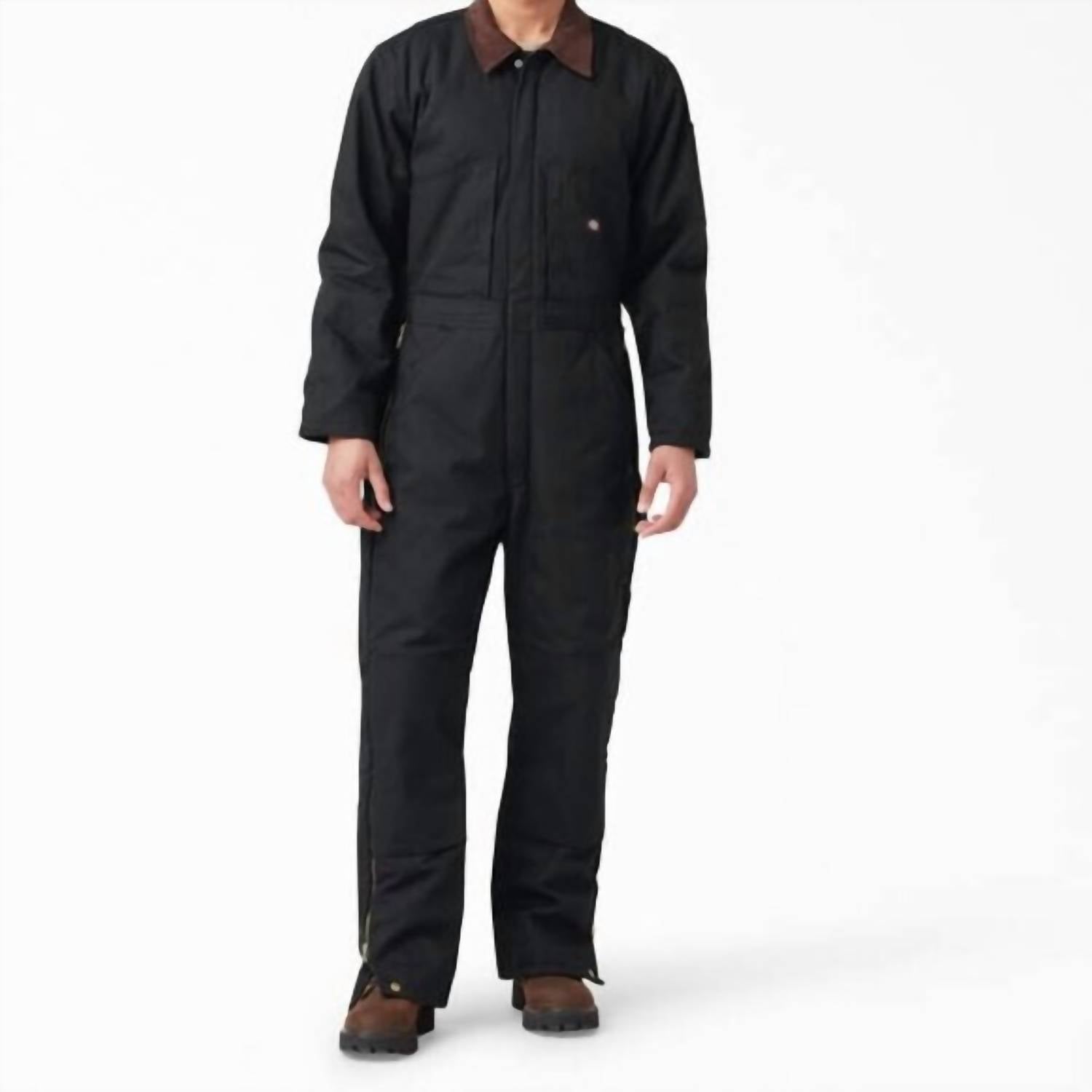 Dickies Men's Duck Insulated Coveralls in black - men's item