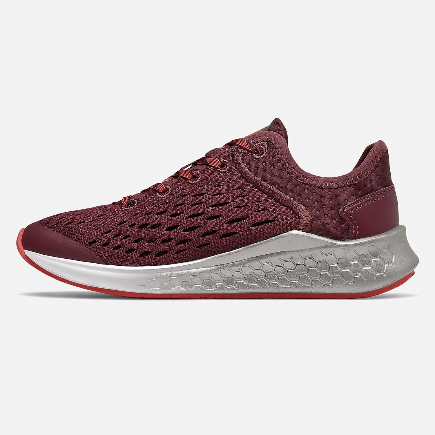 New Balance Little Kids' Fresh Foam Fast V1 Running Shoe in burgundy - kids' sneaker - alternate view