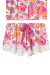 Pj Salvage - Sweet Dreams Floral Print Short Modal Pajama Set