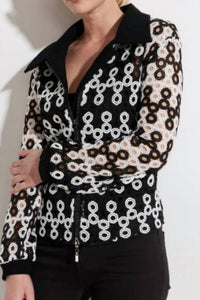 Oolala - Eyelet Zip Jacket
