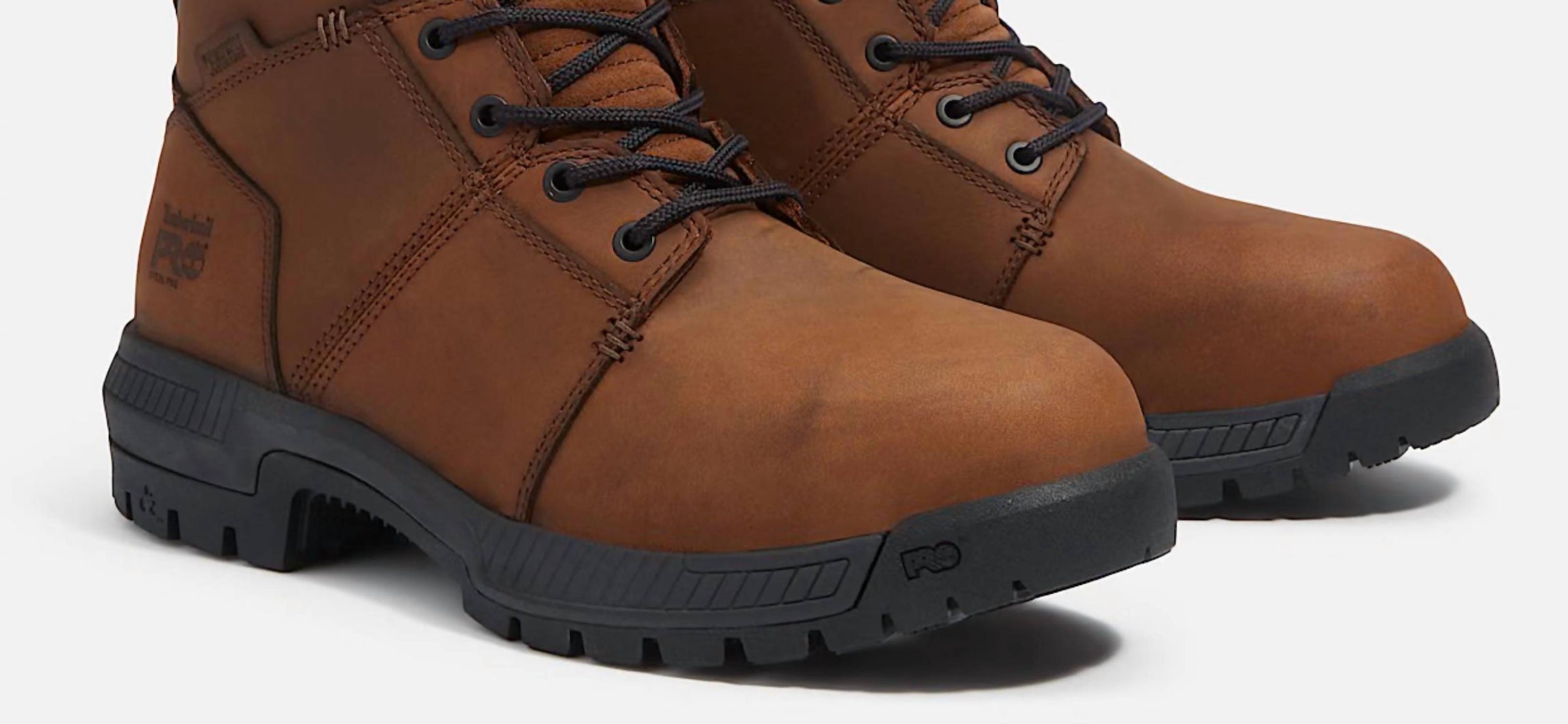 Timberland Men's Montauk Waterproof Steel Toe Work Boot - Wide in brown - men's boots