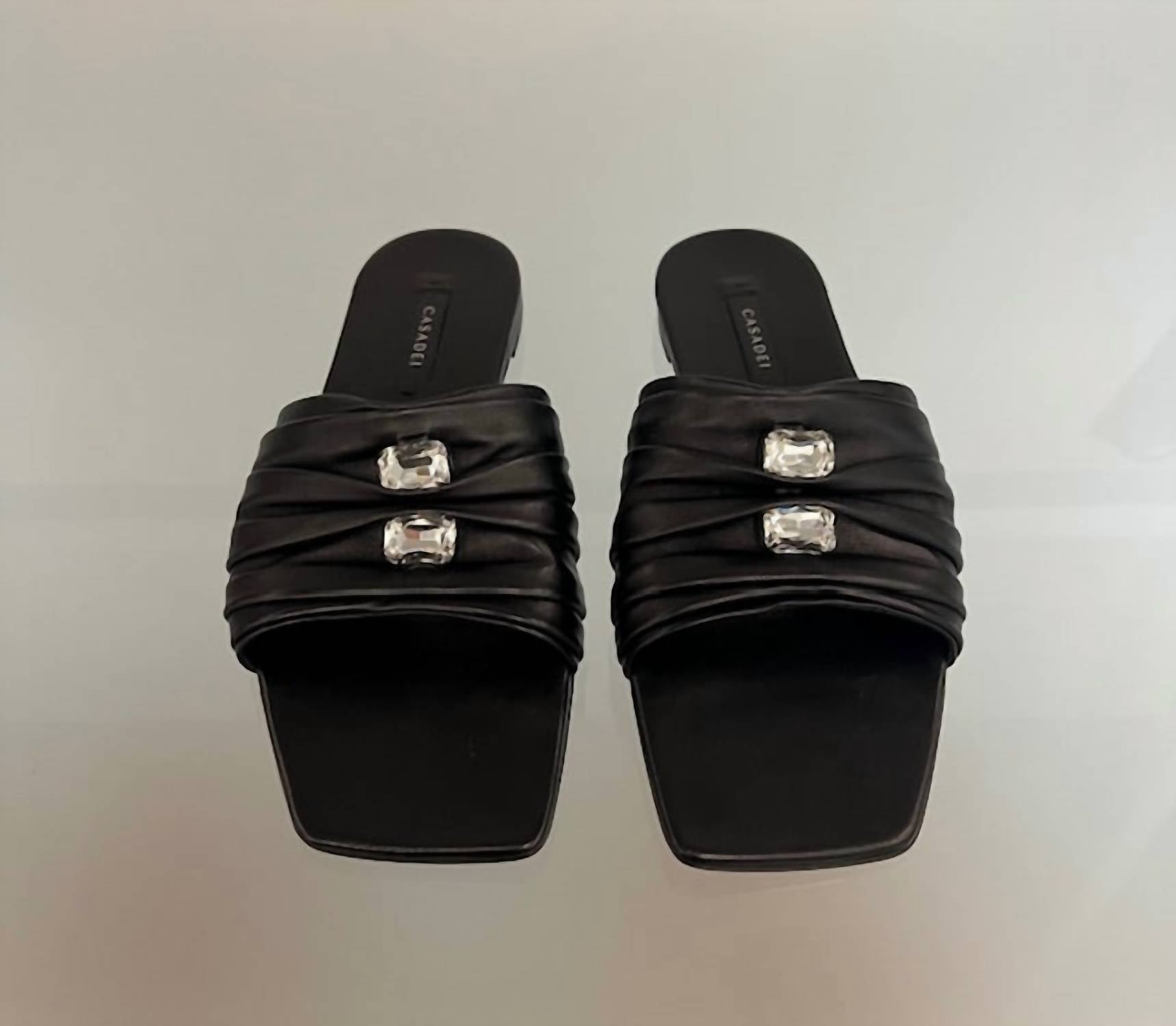 Casadei - 1M431J0101C26499000 Flat sandal with crystals