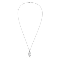 Diana M Jewels - Women's Marquise Lab-Grown Diamond Pendant Necklace (6.00 Ct) - Elegant