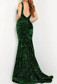 Jovani - Wide Strap Mermaid Evening Gown